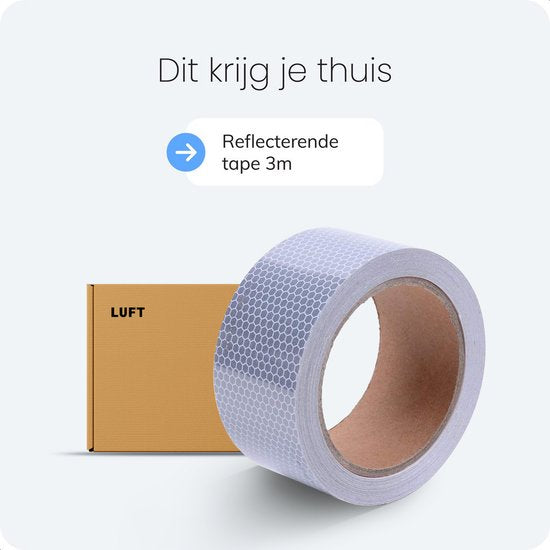 Reflecterende Tape - 5cm breed, 3m lang - Reflecterende Stickers - Reflector Fiets - Fietsreflectoren - Zelfklevende Reflector - Bakfiets - Vrachtwagen Reflectie