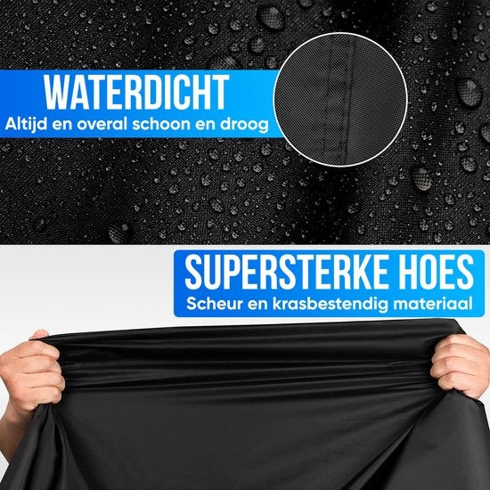 Strex Scooterhoes / Motorhoes Universeel voor alle Scooters / Motors - Waterdicht 300D Oxford - Geschikt voor Windscherm - Scooter Hoes - Motor Hoes - Incl. Opbergzak