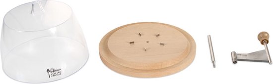 Boska Kaaskruller Amigo met Stolp - Tete de Moine kaaskruller - Tete de Moine - Chocoladekruller - 220 x 220 x 175 mm - Deels vaatwasserbestendig - Keukengerei - Keuken accessoires - 10 jaar garantie