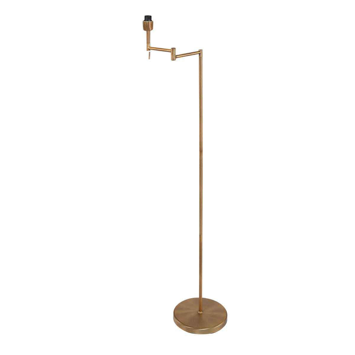 Mexlite vloerlamp Bella - brons - metaal - 45 cm - E27 fitting - 3406BR