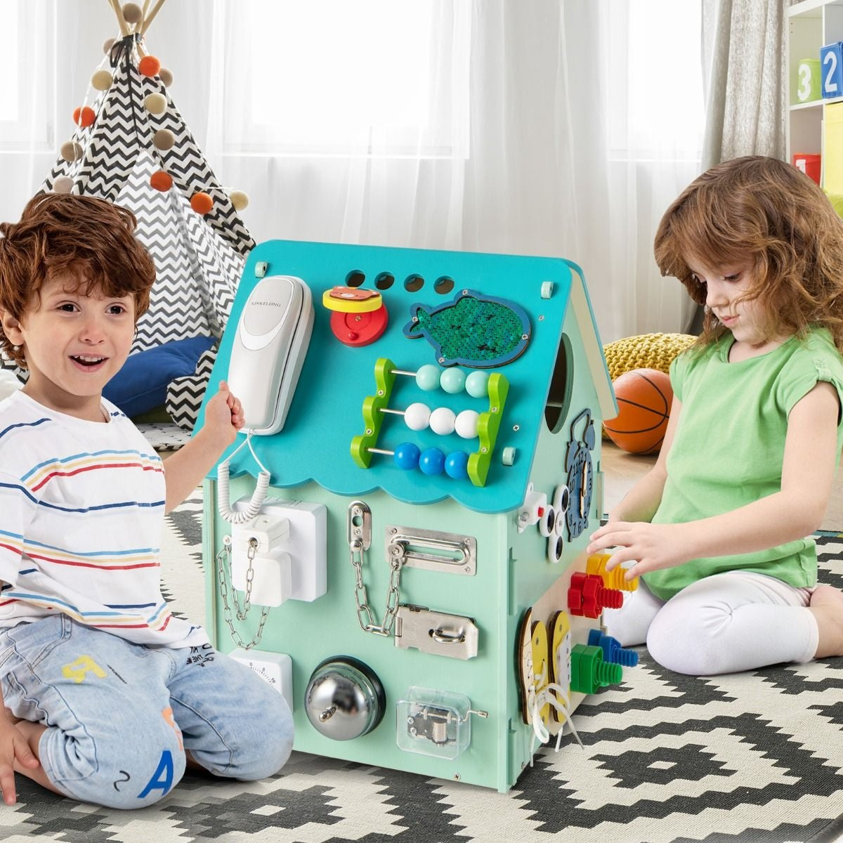 Coast Kinderspeelhuis - Educatief - 33 cm x 33 cm x 45 cm