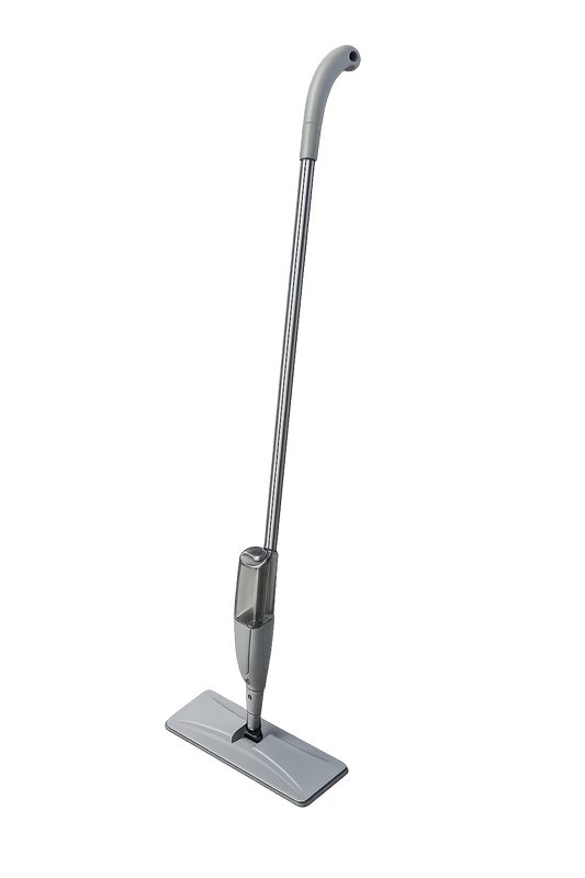UltraClean Microfiber Vloermop met Spray - 118 cm - Grijs