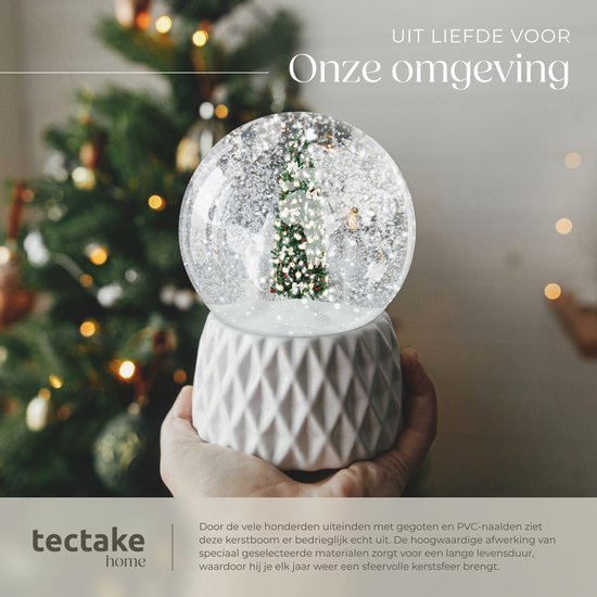 tectake® Kunstkerstboom - Levensecht met flexibele takken - Volumineus - Stabiel en eenvoudig te monteren - Kunstkerstboom als kerstversiering - 200 cm - 832 takken - groen