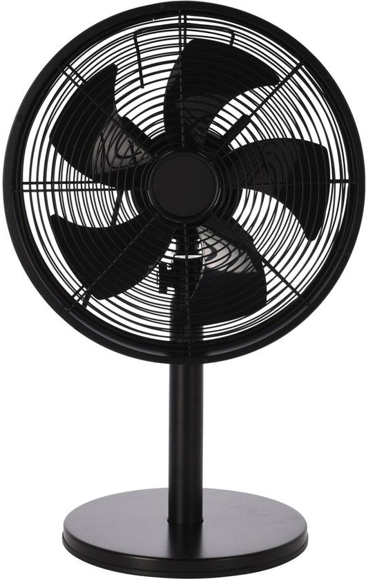Homestyle Ventilator Tafel Model Metaal - Ventilator - Ø34 cm Zwart