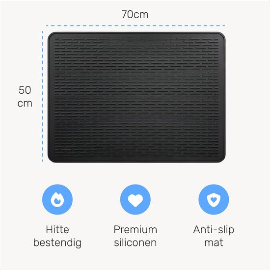 LUFT Inductie Beschermer - Hittebestendig tot 280 ºC - Panbeschermers - Afdekplaat voor kookplaat - Mat - 71×52 - Geschikt voor booster functie - Kookplaat beschermer - Zwart