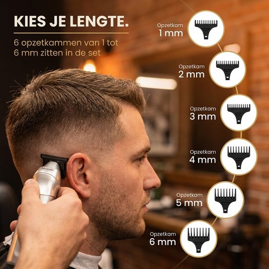 Tondeuse Mannen Hoofdhaar - Trimmer Set voor Hoofd en Baard - Baardtrimmer en Haartrimmer - USB C