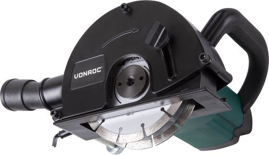 VONROC Muurfrees – max. 29 mm Sleufbreedte – 1700 W – Ø150 mm – Zwart