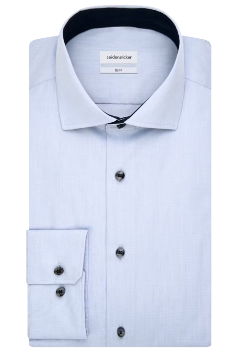 Seidensticker Spread Kent Business Shirt – Maat 44 - 100% Katoen – Strijkvrij – Slim of Regular Fit