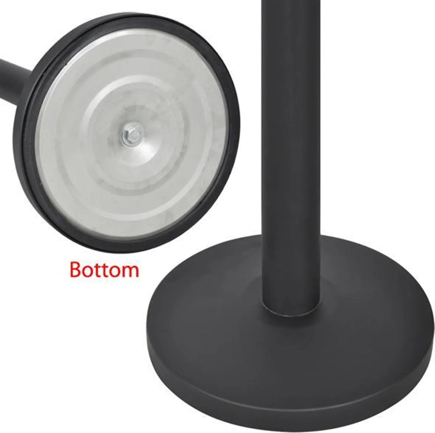 Yaheetech Afzetpalen Set Van 2 – 92 cm Hoog – Voorzien Van 200 cm Intrekbaar Lint En 4-Weg Koppelsysteem En Massieve Voet – Voor VIP Zones En Beurzen – Zwart Staal