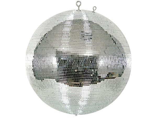 HQ-Power Disco spiegelbol Ø 50 cm, spectaculaire lichteffecten voor feestjes, veilig ophangsysteem en facetglas, dansvloer accessoire voor disco en meer