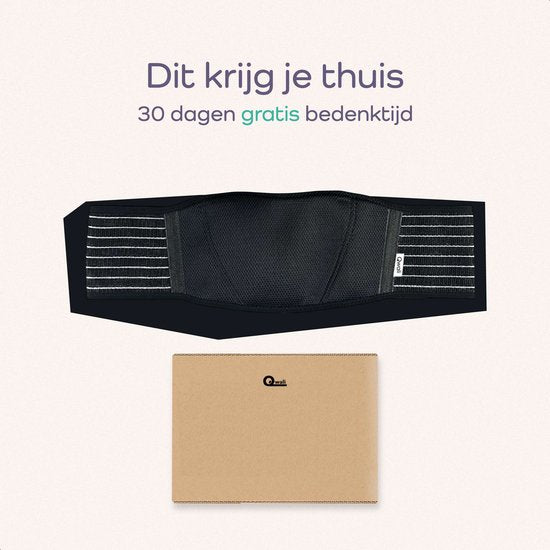 Qwali Zwangerschap buikband en bekkenband voor Postpartum - Zwangerschapskleding - Zwart