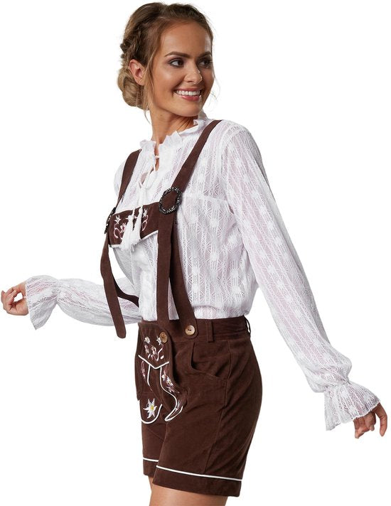 Dressforfun Lederhose Alpsee L - verkleedkleding kostuum halloween verkleden feestkleding carnavalskleding carnaval feestkledij partykleding - 302807