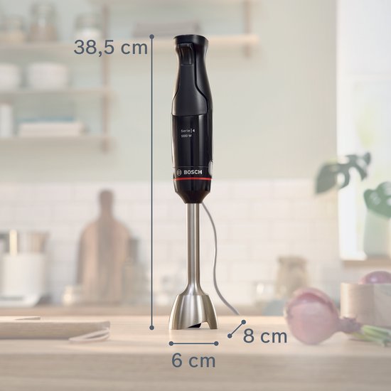 Bosch Serie 4 MSM4B620 - ErgoMaster staafmixer - 1000 W - Zwart