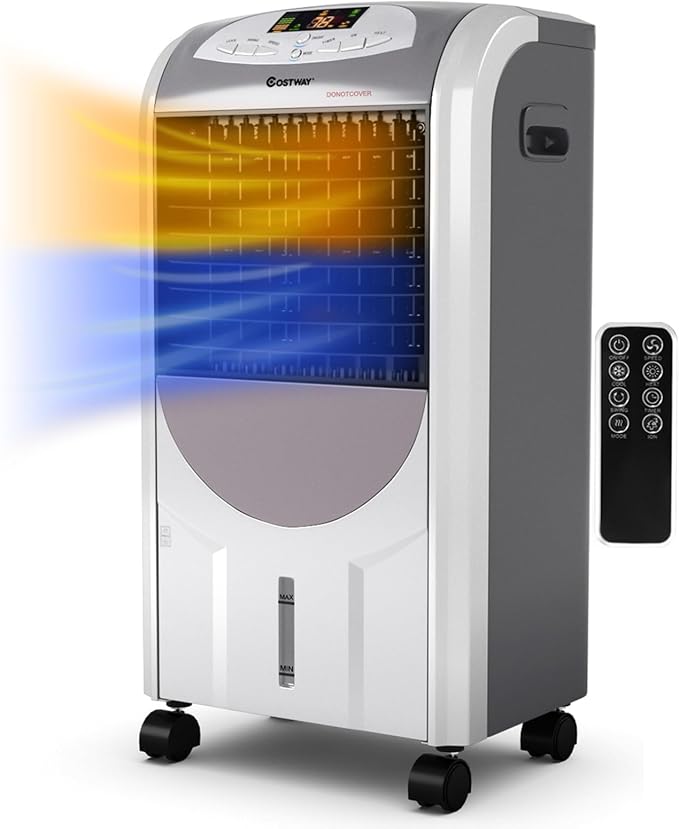 Coast 4-in-1 Luchtkoeler en Kachel – 2000 W – 7 L – 38 x 28,5 x 74 cm
