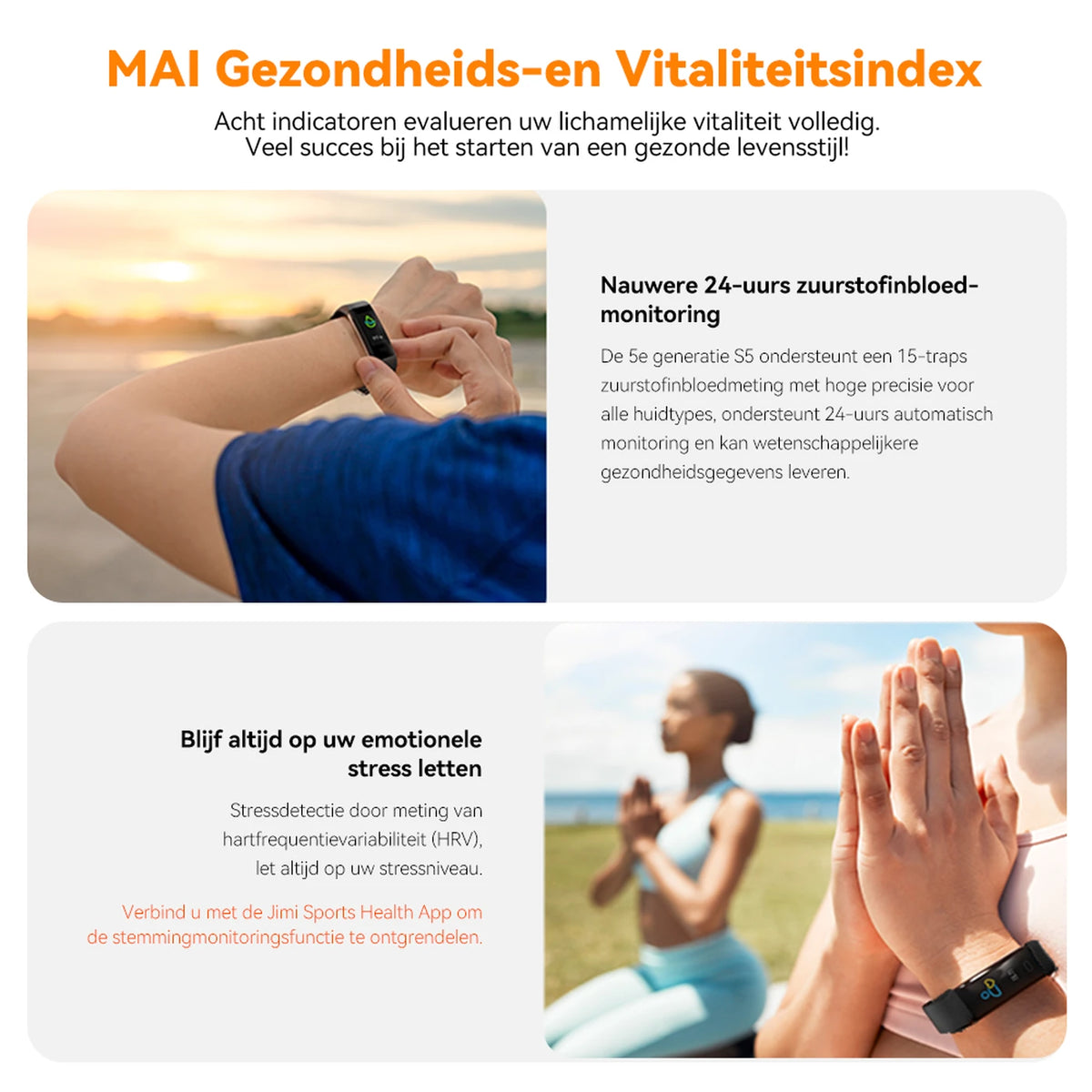 Fittek S5 Activiteitentracker - Zwart - 0.96" TFT, IP68, Bluetooth 5.3