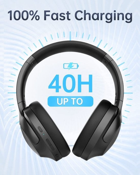 PICUN ANC-05L - Draadloze over-ear koptelefoon met Active Noise Cancelling - Hi-Res Sound - Bluetooth headset- Grijs