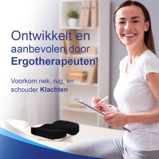 Sleeptight Zitkussen - Orthopedisch - Stuitkussen - Ergonomisch - Stoelverhoger - 45cm