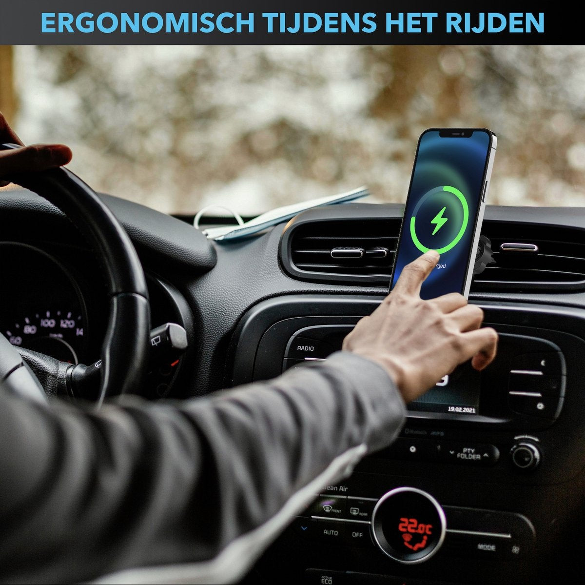 MagSafe Autohouder – Magnetische Telefoonhouder voor Auto – Universeel en Stevig