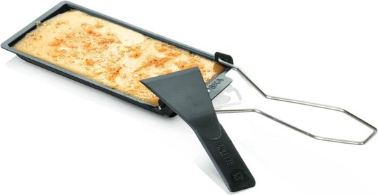 Boska Cheese Barbeclette® - voor BBQ - Kaaspannetje met Spatel - Zwart - 175x85 mm