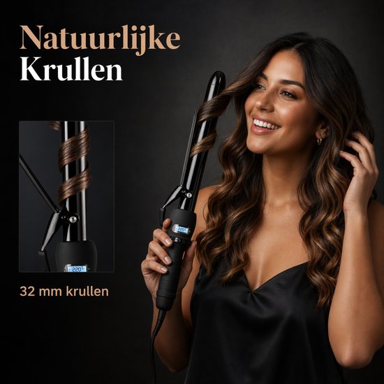 Vaive Krultang met Klem - 32MM - Krultangen - Haarkruller - Hair Curler - Curling Iron