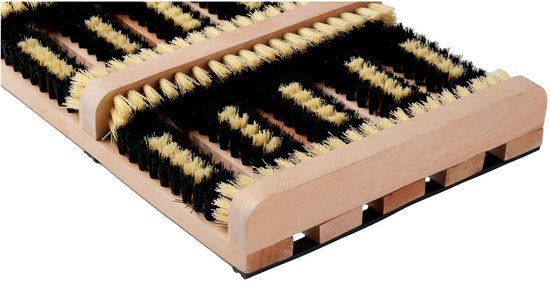 Voetenveger met Borstels - voor Laarzen en Schoenen - Hout - Anti-Slip