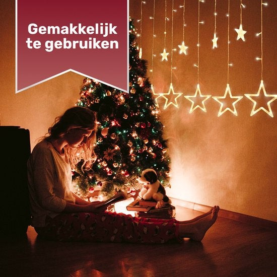 Giftmas Sterrengordijn - Kerstverlichting - 2.5m