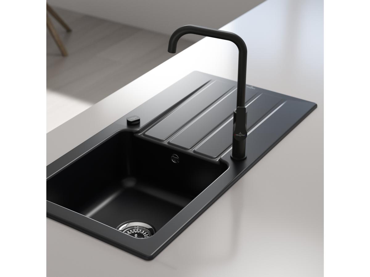 Villeroy & Boch Keukenkraan VB-100 - Hoge Uitloop - Zwart - 22 x 10,5 x 41,8 cm