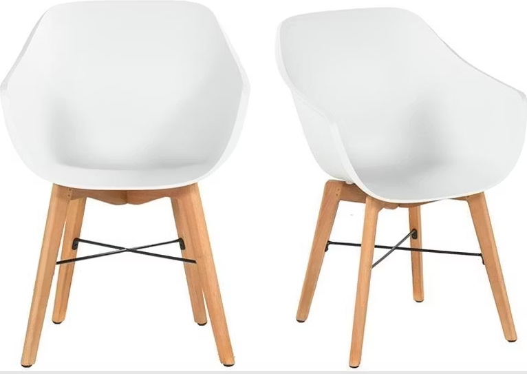 2x Hartman Iris Stoel | Natural White