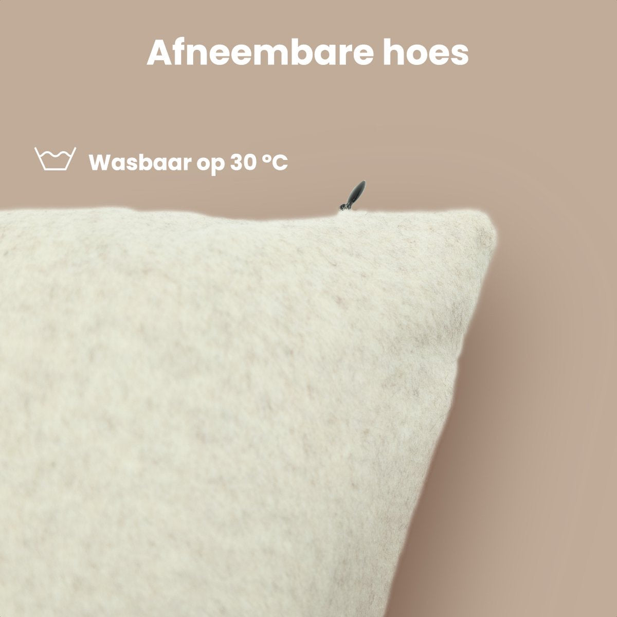 Auronic Verwarmingskussen - Klassiek - 45x60 cm - Oplaadbaar - Elektrisch kussen - Infrarood - Taupe