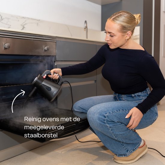 Techweise TS Compact Handstoomreiniger - 15 Accessoires - 1200W 2,6 Bar- Wet & Dry functie - Handstomer