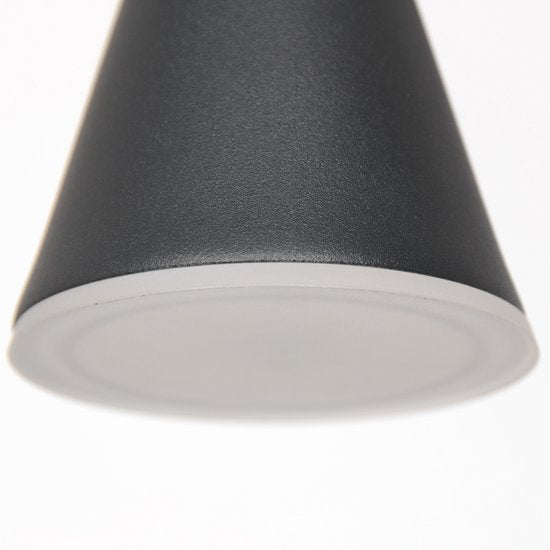 Hanglamp Vortex 3066ZW Zwart 5 lichts lichtkleur instelbaar in hoogte verstelbaar kunststof/metaal Steinhauer
