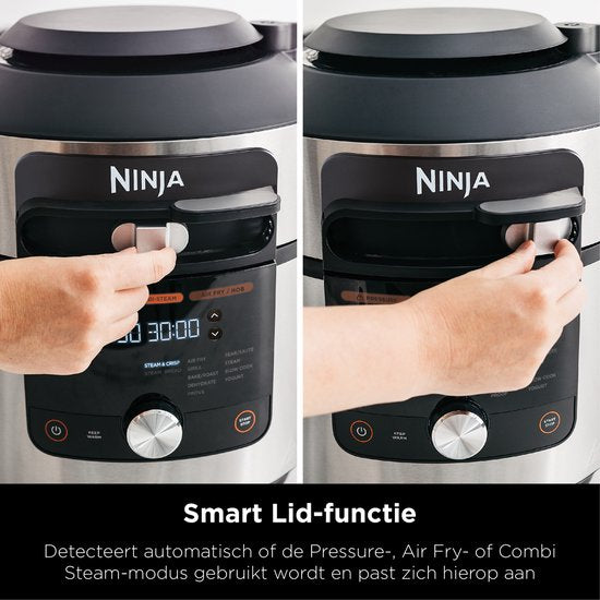 Ninja Foodi OL650EU Multicooker - 12 Kookfuncties - 7,5 Liter - Inclusief Airfryer, Pressure Cooking, Stomen, Grillen