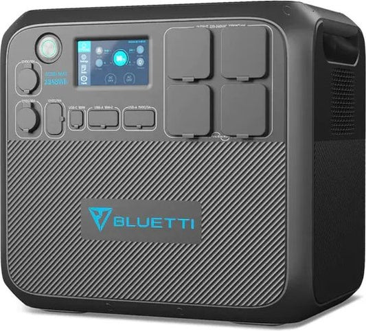 Bluetti AC200MAX Krachtcentrale 2048Wh – 42 x 28 x 38,6 cm – Grijs – 2200W LiFePO4, Modulaire Elektriciteitscentrale