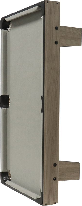 Cougar Pooltafel Mini 3 ft – Compacte Pooltafel in Eiken/Grijs – Opzettafel - Inclusief Ballen, Keuen, Triangel, Krijt & Borstel