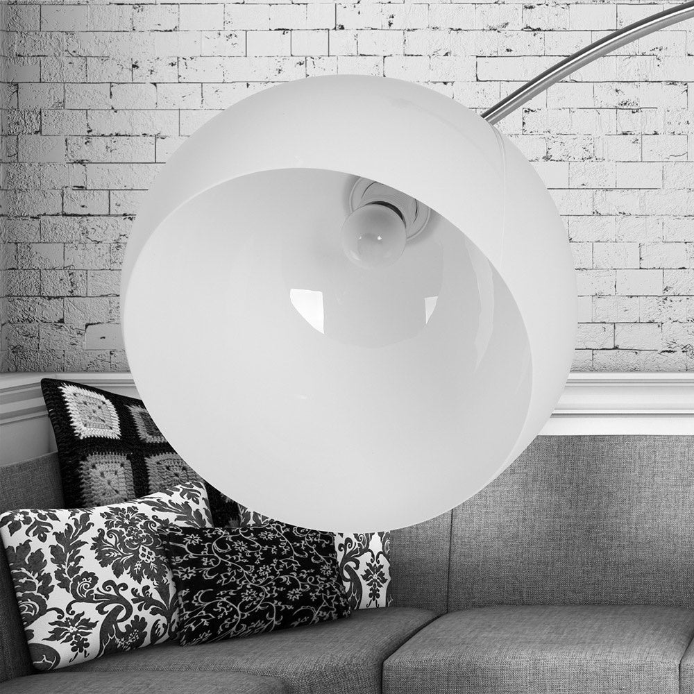 Monzana Staande booglamp 146-220cm verstelbaar met marmeren voet