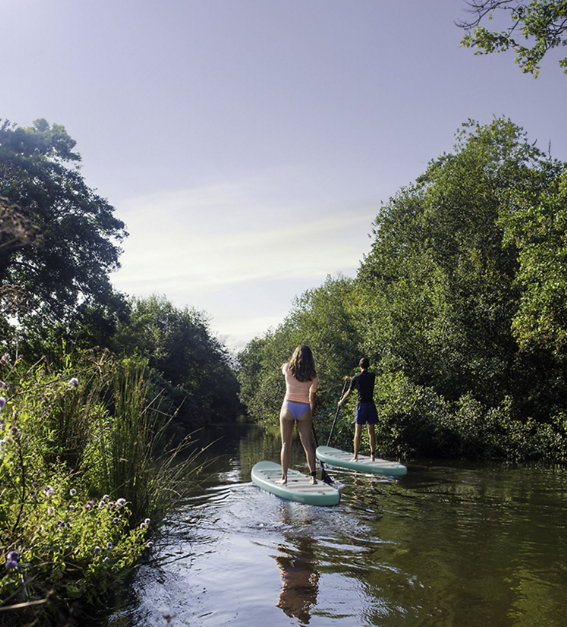 LifeGoods SUP Board - Complete Set - 320 x 81 x 15 cm - 135 kg - Mintgroen/Zwart