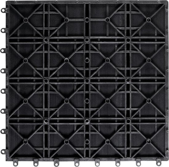 WPC Vlondertegels - Klassiek Insteeksysteem 30x30cm - Antraciet