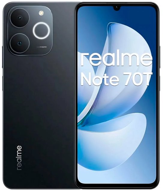 realme Note 70T 17,1 cm (6,74") Dual SIM Android 15 4G USB Type-C 4 GB 256 GB 6000 mAh Zwart