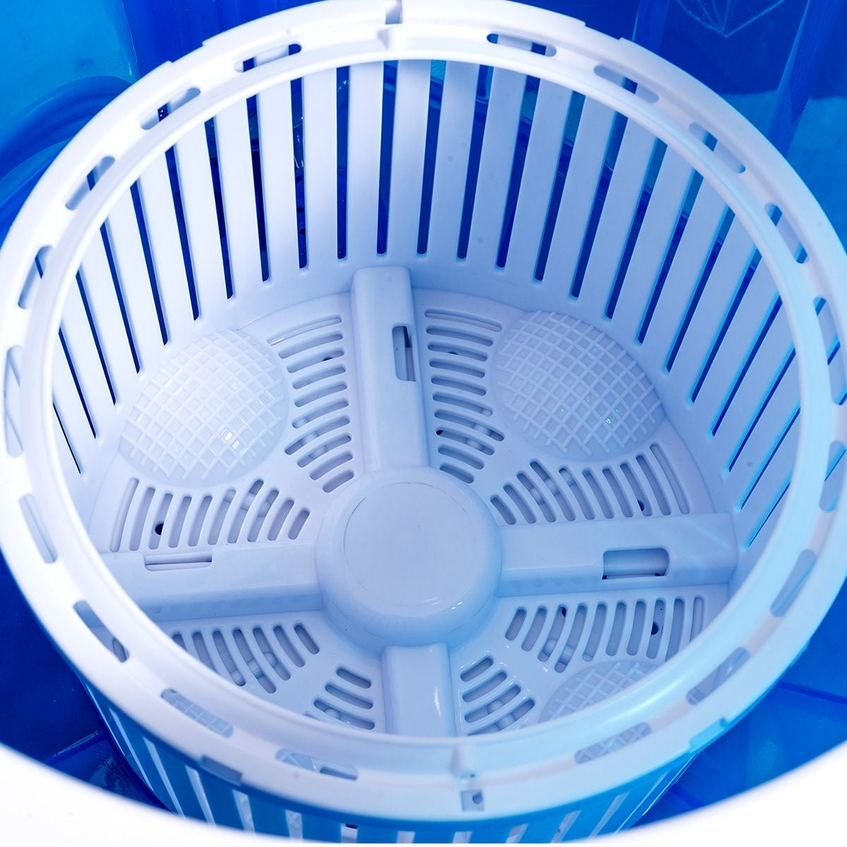 Mini wasmachine reiswasmachine wasmachine met centrifuge blauw