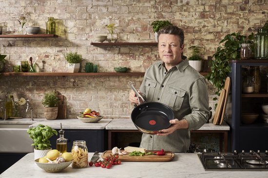 Jamie Oliver by Tefal Classic Cook Keramische Wokpan 30 CM + 1 panbeschermer - Inductie - PFAS-vrij