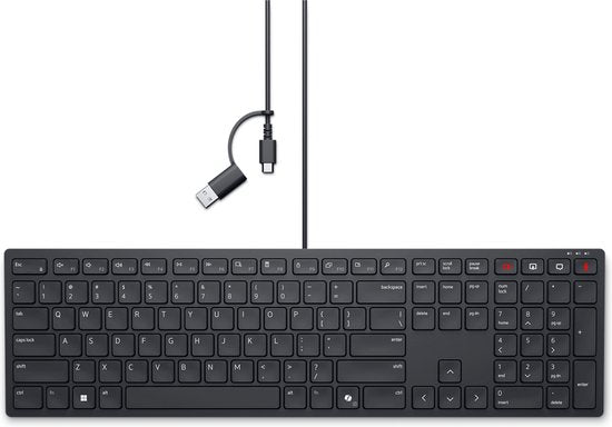 DELL Pro bekabeld samenwerkingstoetsenbord - KB525C - Belgisch (AZERTY)