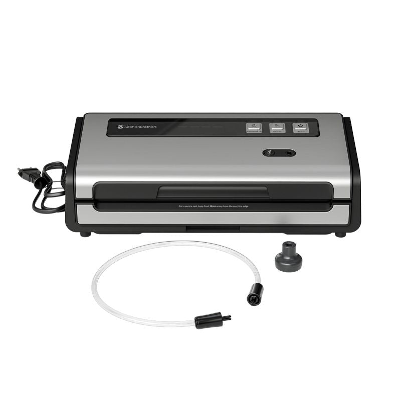KitchenBrothers Vacumeermachine – Vacuum Sealer met Rolhouder, Snijder en Vacuümslang