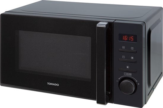 Tomado TMS2002B - Solo magnetron - 20 liter - Met display - 5 magnetronstanden - Binnenverlichting - Matzwart