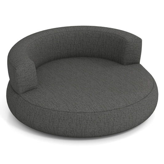 Coast Opblaasbare Bank - ergonomisch ontwerp - afneembare hoes - grijs - 160 x 164 x 61 cm