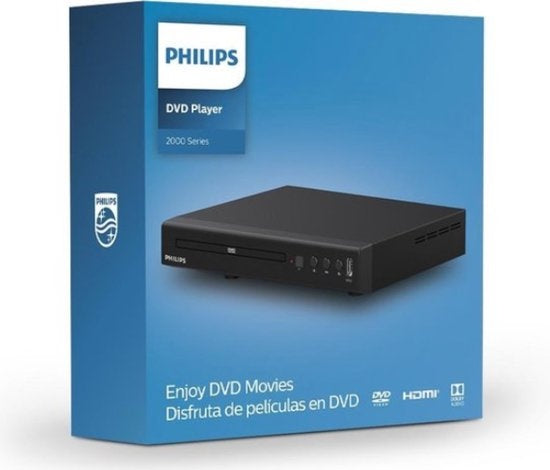 Philips TAEP200/12 - DVD-speler (2000 series) met CD-ondersteuning (geschikt voor DivX Ultra, MPEG1, MPEG2, MPEG4) en HDMI – Zwart