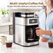 Northix Koffiezetapparaat met Bonenmaler - 8 Kopjes - 1 L - Timer - Zwart/Zilver