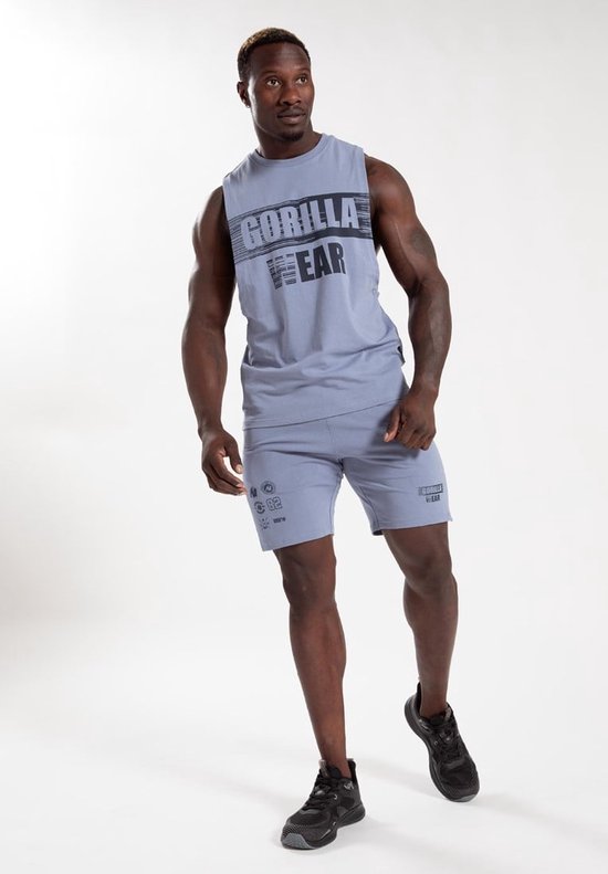 Gorilla Wear Lopez Shorts - Stonewash Blauw - 3XL