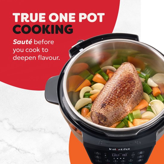 Instant Pot Rio XL 7,1L Multicooker - 7-in-1 Snelkookpan - Slowcooker - Rijstkoker - Stomer - 33% Meer Kookoppervlak - RVS Binnenpan - Tot 80% Energiebesparing