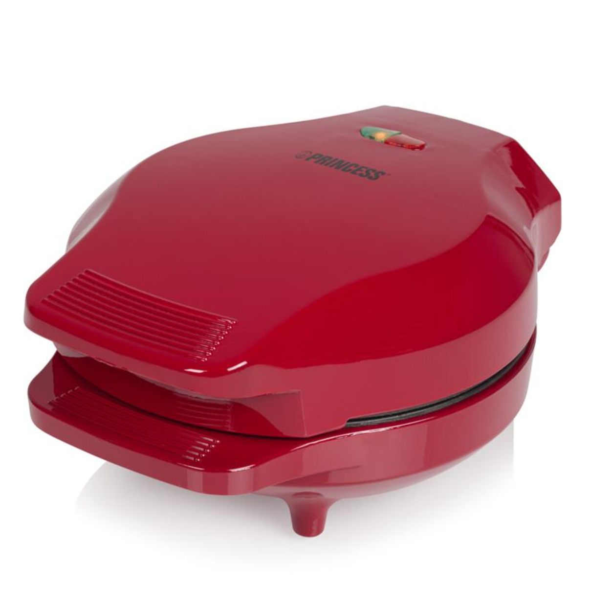Princess Bubbelwafelijzer 132471 - Bubbelwafels - Ø18 cm - 1000W - Rood
