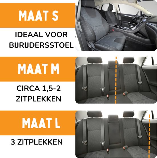 By Cee Cee Autostoel Hond Deluxe - Hondenmand Auto Met Veiligheidsriempje - Automand Hond - Hondenstoel - Autozitje - Donkergrijs - Maat L